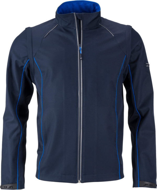 Men's Softshell Jacket with detachable sleeves