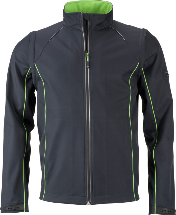 Men's Softshell Jacket with detachable sleeves