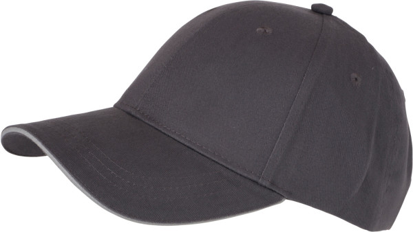 6 Panel Brushed Sandwich Cap