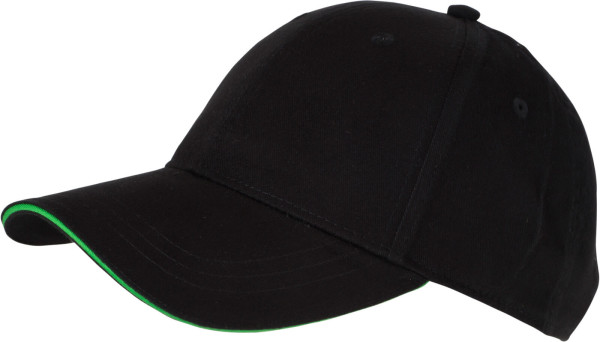 6 Panel Brushed Sandwich Cap