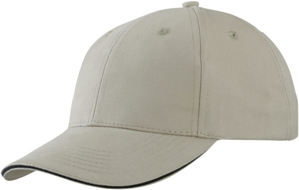 Light Brushed 6 Panel Sandwich Cap