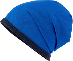 Casual Beanie with contrasting fleece border - Reklamnepredmety