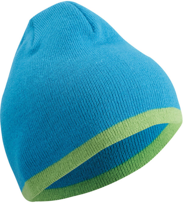 Beanie with contrasting border