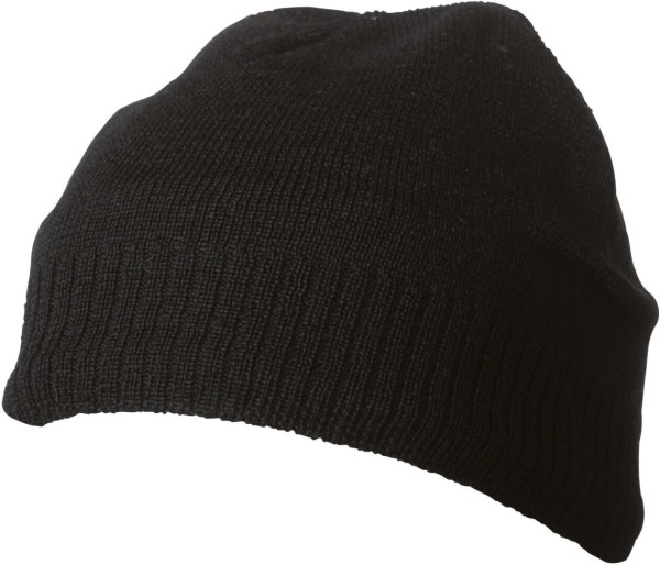 Knitted Beanie with Fleece Insert