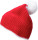 Crocheted hat with contrasting border and pompon - 0DFAF9CF-FBCD-42BF-8CF5-A428CB0658E9 - variant CC 03796494199