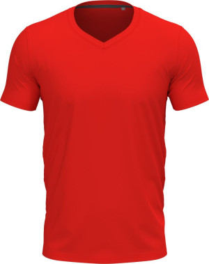 Men's T-shirt with V-neck Clive - Reklamnepredmety