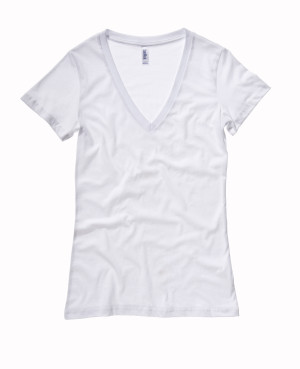Ladies' Jersey Deep V-Neck T-Shirt - Reklamnepredmety