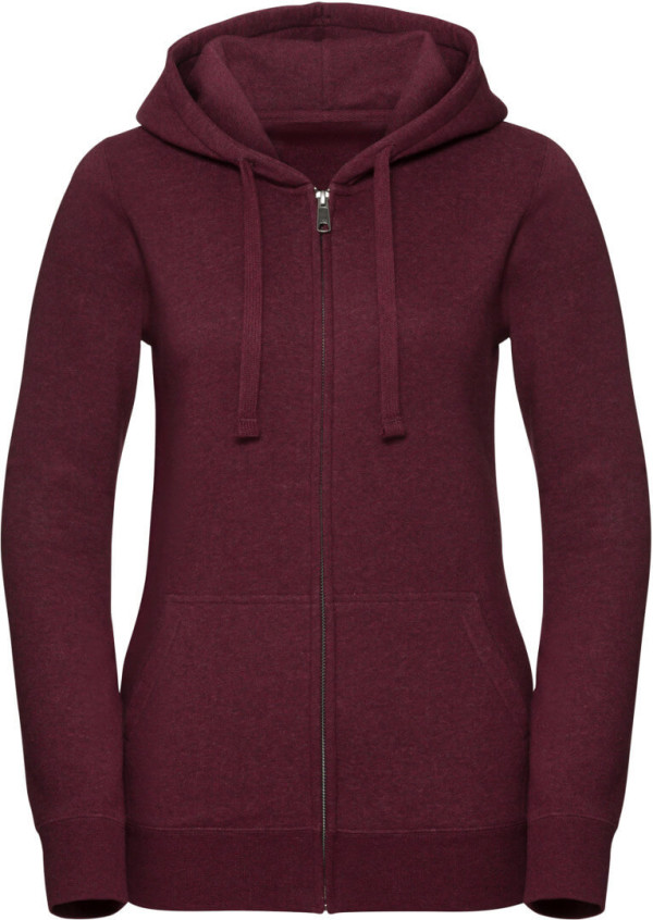 Ladies' Melange Hooded Sweat Jacket