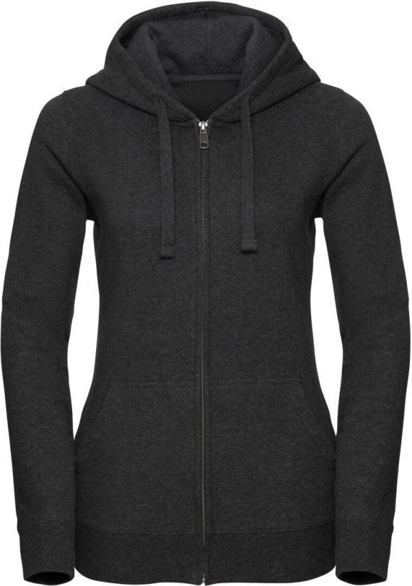 Ladies' Melange Hooded Sweat Jacket