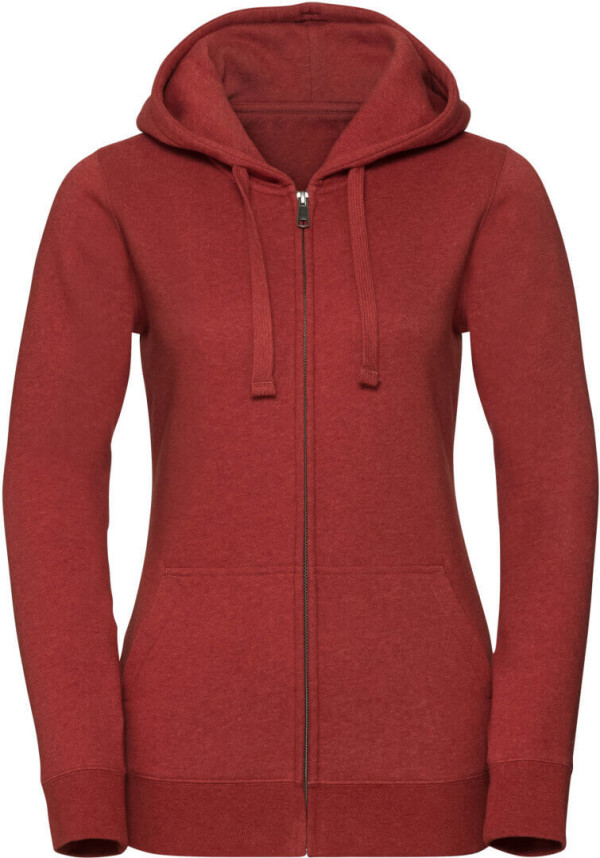 Ladies' Melange Hooded Sweat Jacket