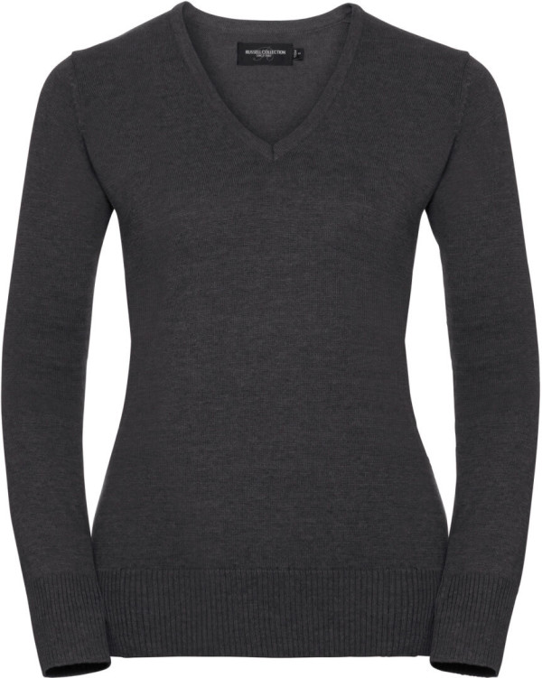 Ladies' Knitted V-Neck Pullover