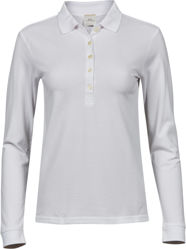 Ladies' Luxury Piqué Stretch Polo longsleeve