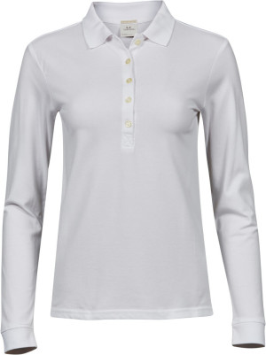 Ladies' Luxury Piqué Stretch Polo longsleeve - Reklamnepredmety