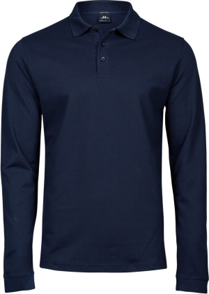 Men's Heavy Luxury Piqué Stretch Polo longsleeve - Reklamnepredmety