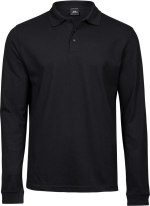 Men's Heavy Luxury Piqué Stretch Polo longsleeve - Reklamnepredmety