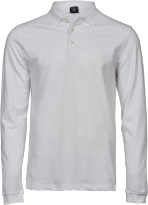 Men's Heavy Luxury Piqué Stretch Polo longsleeve - Reklamnepredmety