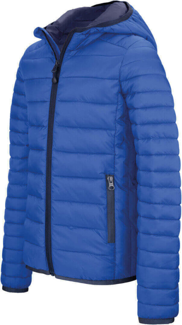 Men's light hooded padded jacket