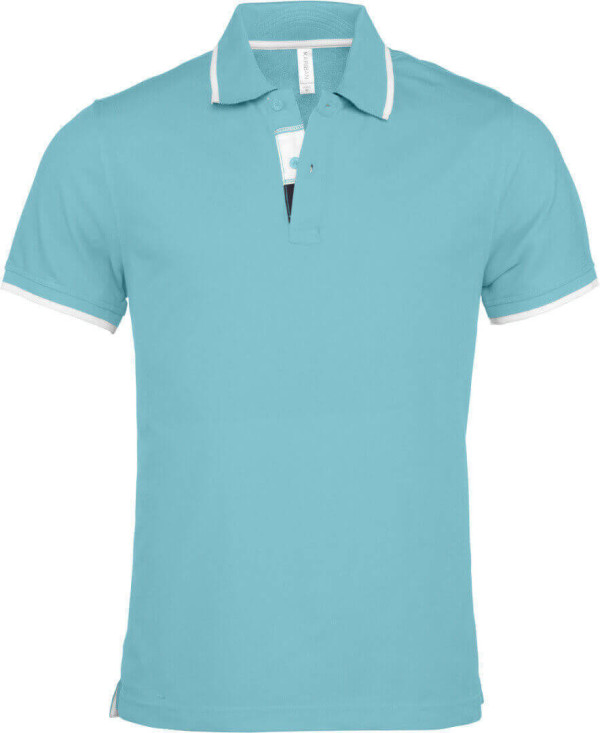Men's Contrast Piqué Polo