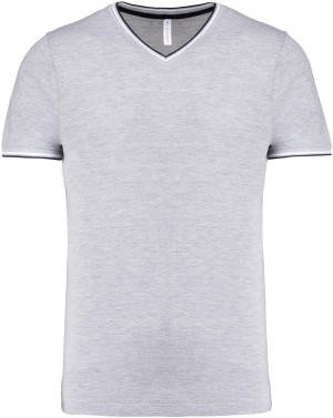 Men's Piqué V-Neck T-Shirt - Reklamnepredmety