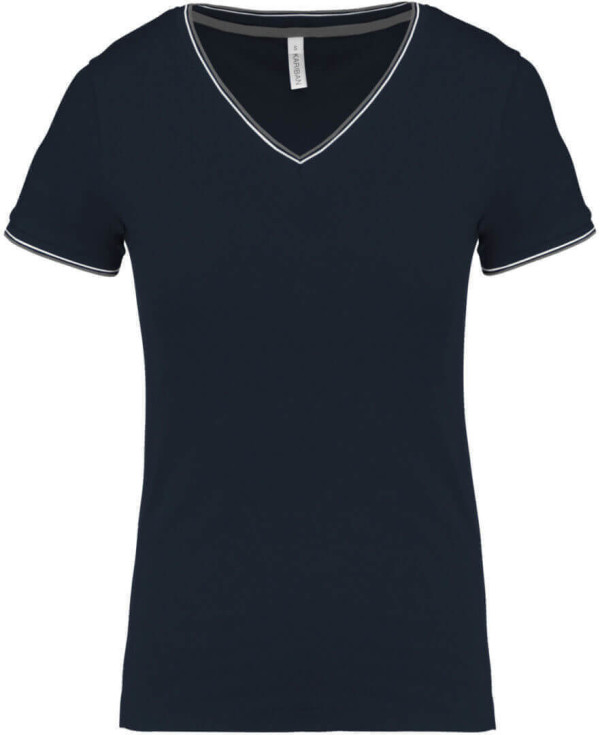 Ladies' Piqué V-Neck T-Shirt