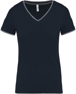 Ladies' Piqué V-Neck T-Shirt - Reklamnepredmety