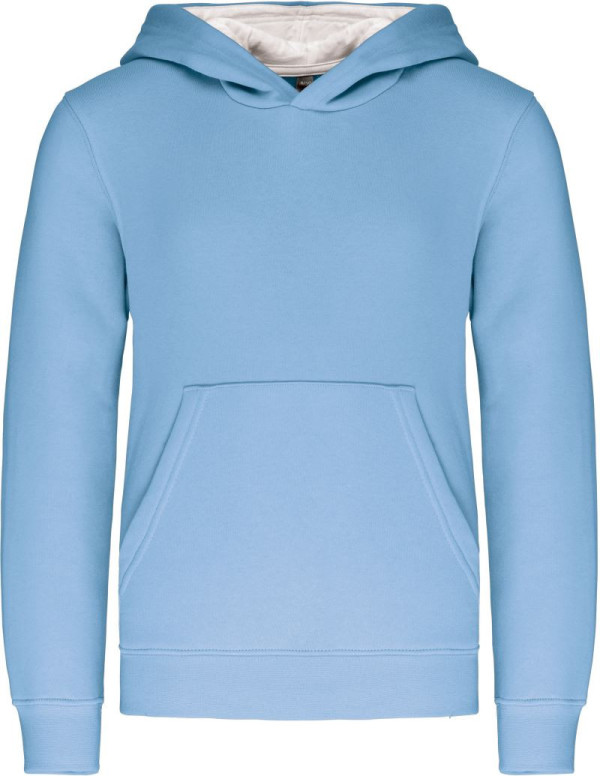 Kids‘ Contrast Hooded Sweatshirt
