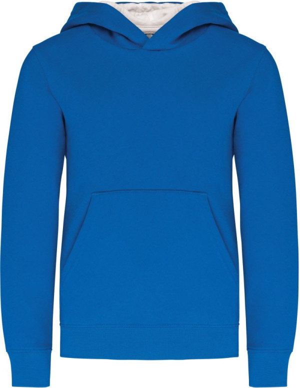 Kids‘ Contrast Hooded Sweatshirt