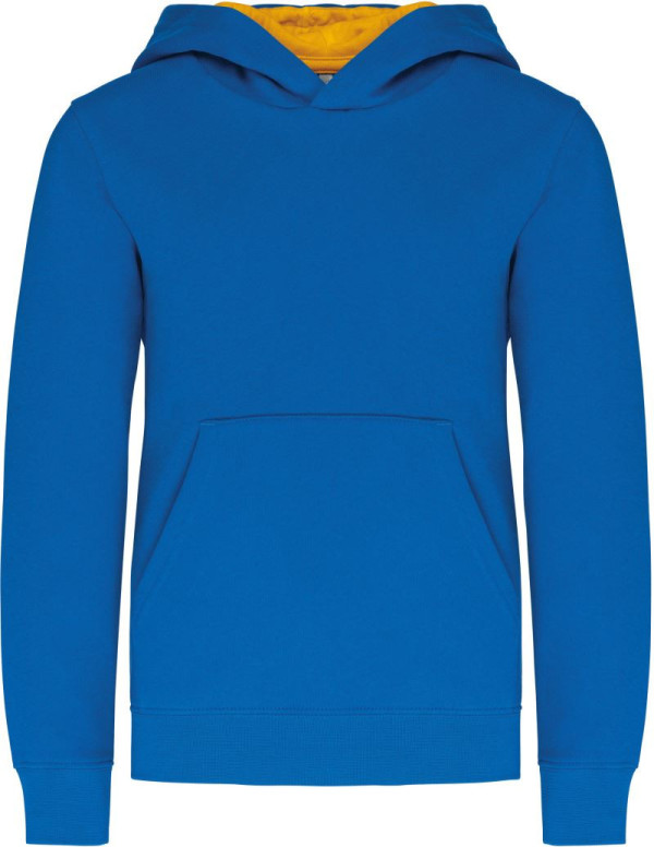 Kids‘ Contrast Hooded Sweatshirt