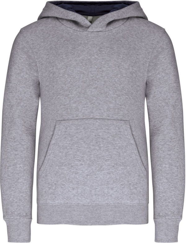 Kids‘ Contrast Hooded Sweatshirt