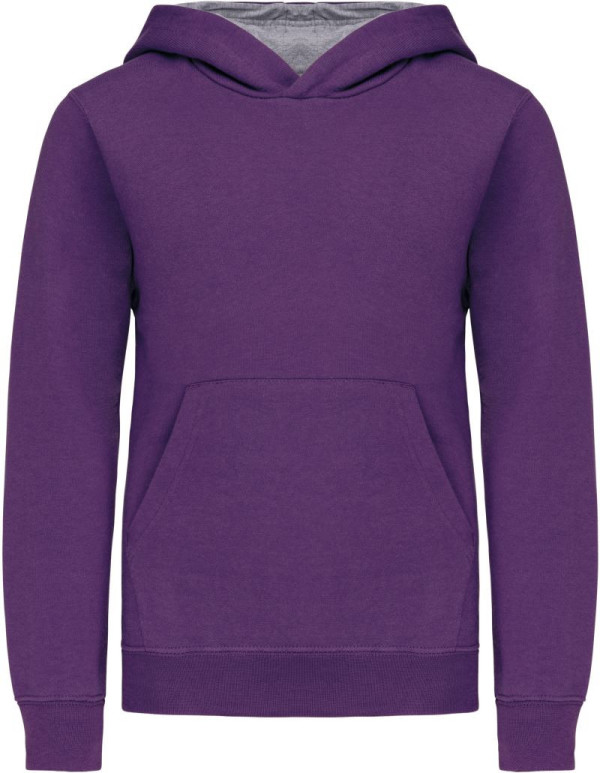 Kids‘ Contrast Hooded Sweatshirt