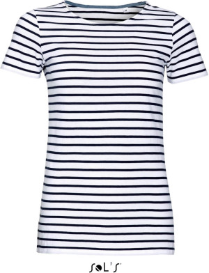 Ladies' T-Shirt with Stripes - Reklamnepredmety