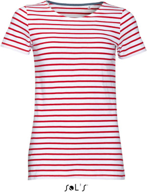 Ladies' T-Shirt with Stripes - Reklamnepredmety