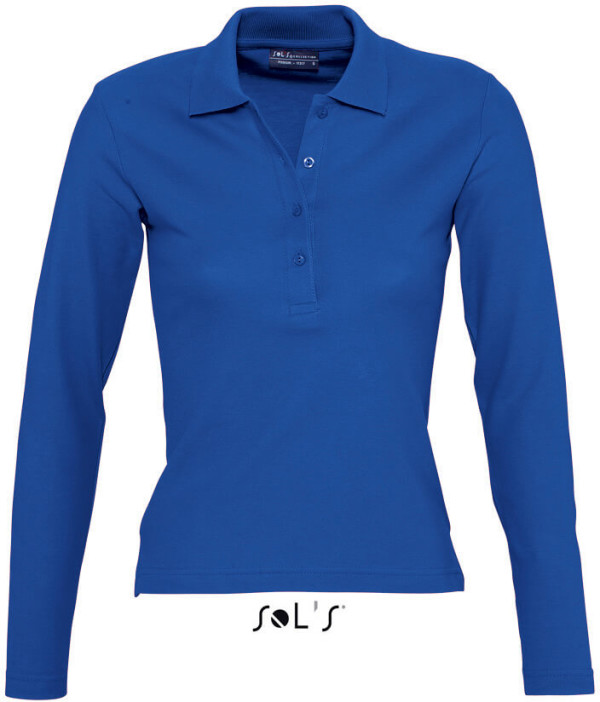 Ladies' Piqué Polo longsleeve