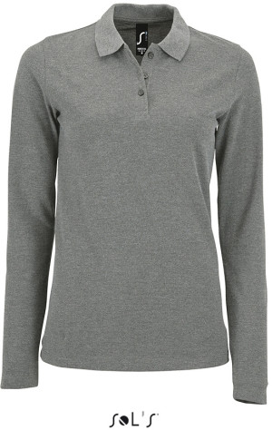 Ladies' Piqué Polo longsleeve - Reklamnepredmety