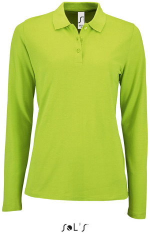 Ladies' Piqué Polo longsleeve - Reklamnepredmety