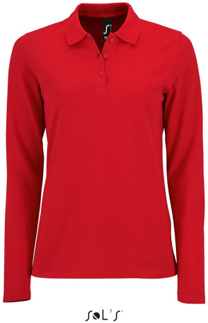 Ladies' Piqué Polo longsleeve - Reklamnepredmety