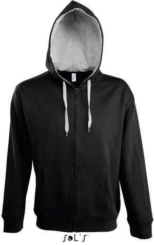 Men's Contrasted Hooded Sweat Jacket - Reklamnepredmety