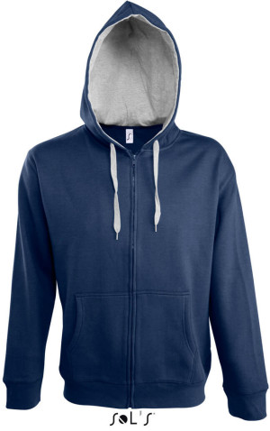 Men's Contrasted Hooded Sweat Jacket - Reklamnepredmety