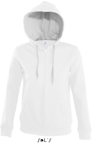 Ladies' Contrasted Hooded Sweat Jacket - Reklamnepredmety