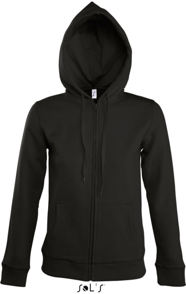 Ladies' Sweat Jacket with Lined Hood