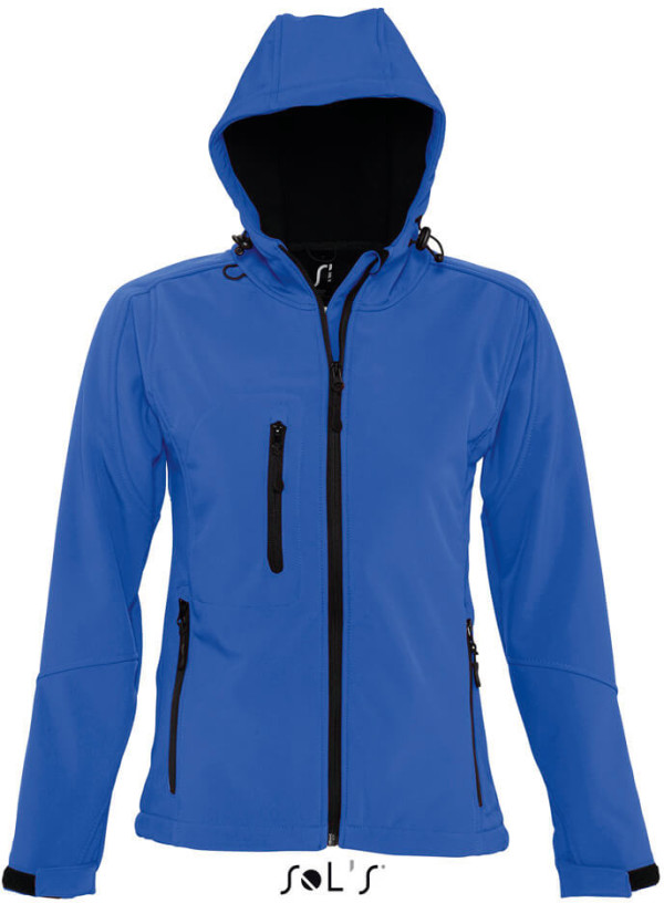 Ladies' Hooded 3-Layer Softshell Jacket