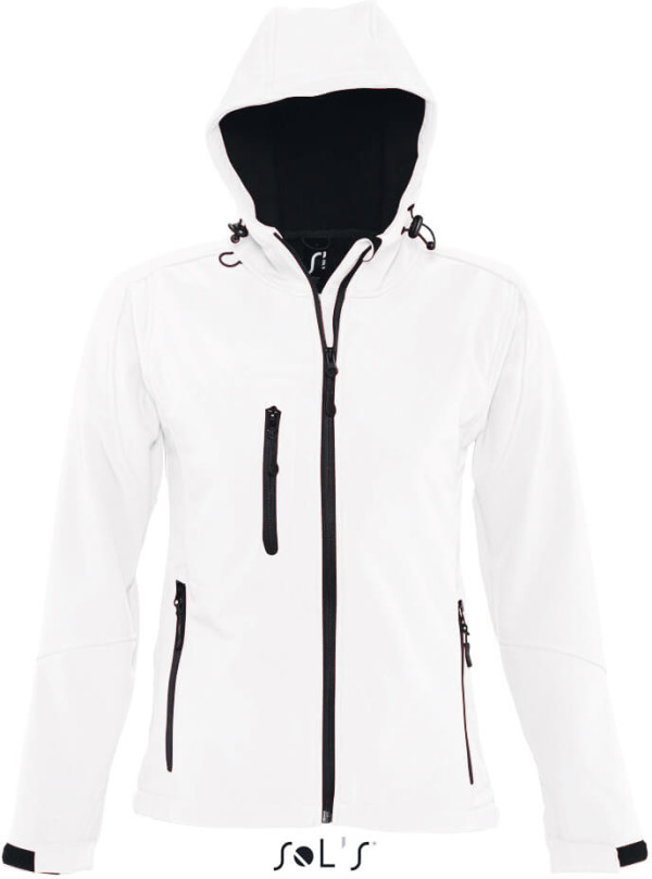 Ladies' Hooded 3-Layer Softshell Jacket