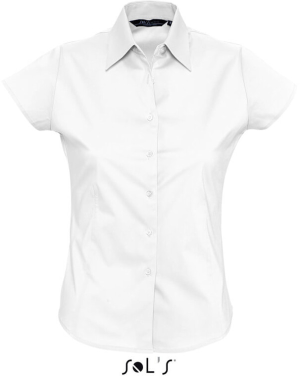 Ladies' Stretch Blouse shortsleeve