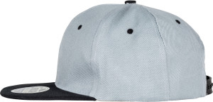 6 Panel Contrast Flat Peak Cap - Reklamnepredmety