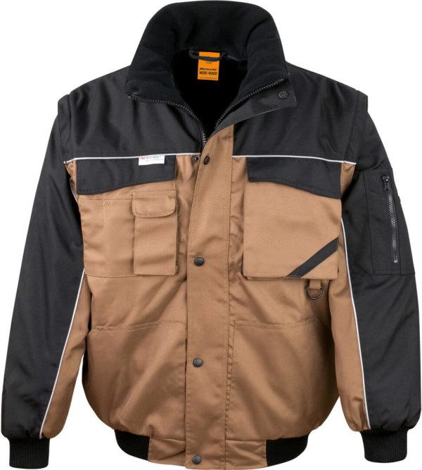 Workwear Jacket with Zip-Off sleeves