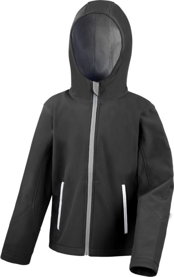 Kids' 3-Layer Hooded Softshell Jacket