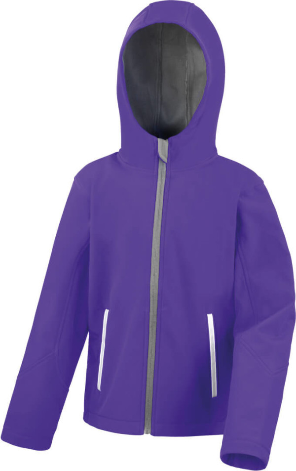 Kids' 3-Layer Hooded Softshell Jacket