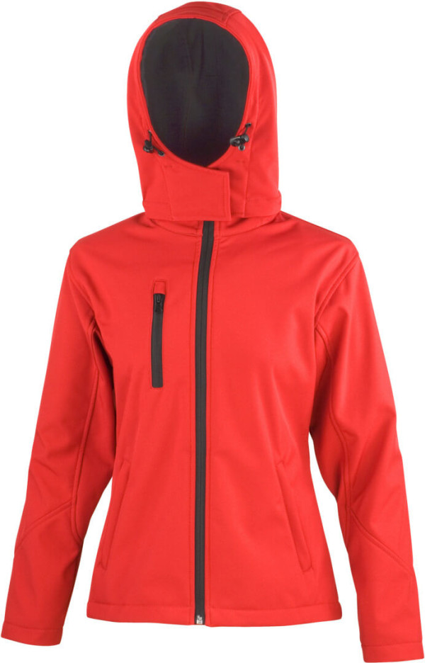 Ladies' 3-Layer Softshell Hooded Jacket