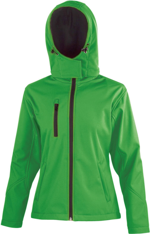 Ladies' 3-Layer Softshell Hooded Jacket