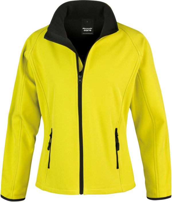 Ladies' 2-layer Printable Softshell Jacket